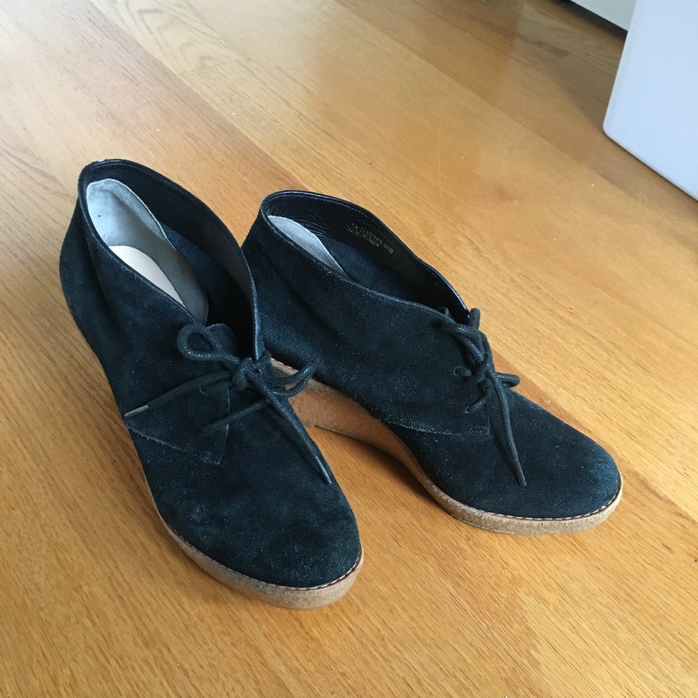 Cole Haan Suede Wedge Ankle boot Size 6 - Picture 4 of 7